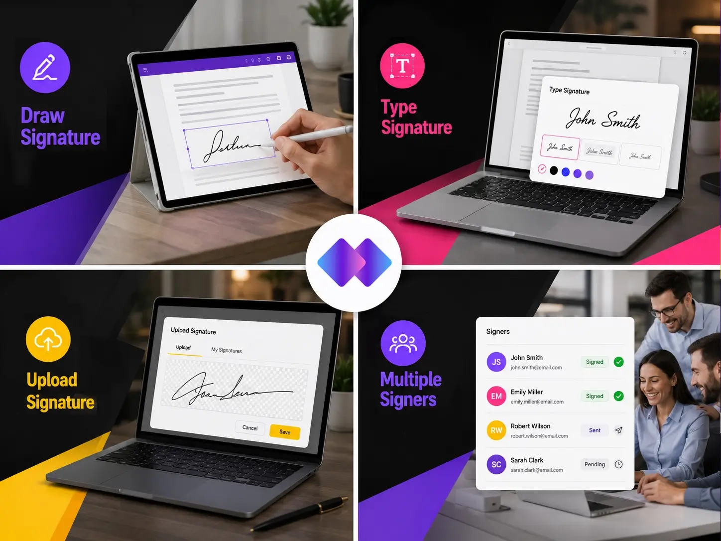 Multiple Ways to Sign PDF Documents